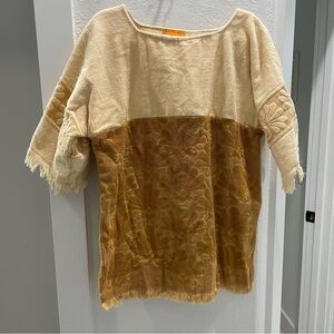 Retro Mermaid yellow coverup dress